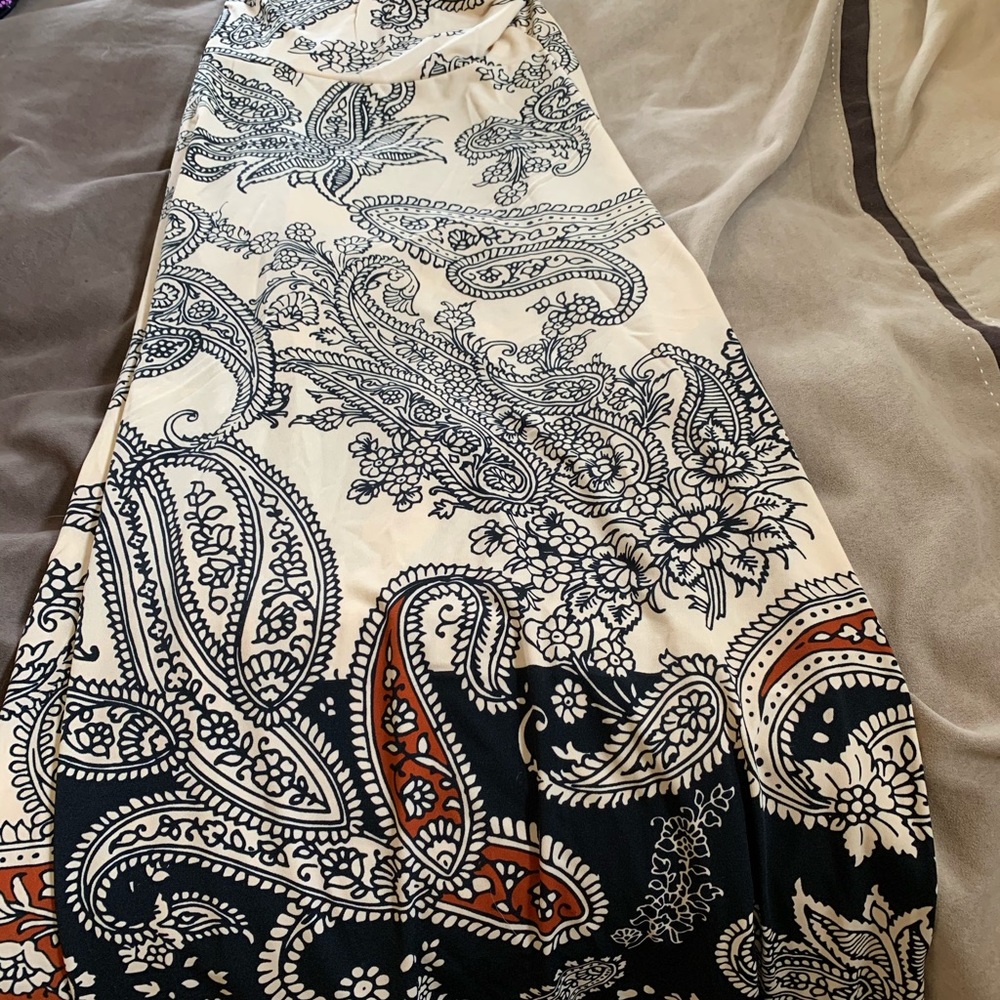 Lularoe paisley dipped maxi skirt